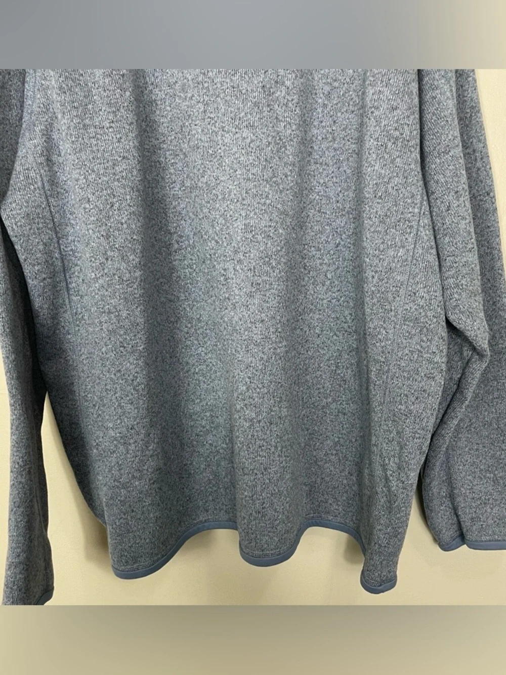 Patagonia Men’s Better Sweater 1/4 Half Zip Pullover Aquatic Blue Sz 3XL - Picture 8 of 10